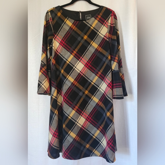 Women’s Jessica Howard Plaid Dress Size Large - Picture 1 of 7